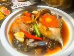 -草家酱蟹炭火烤肉店(珲春南路一店)