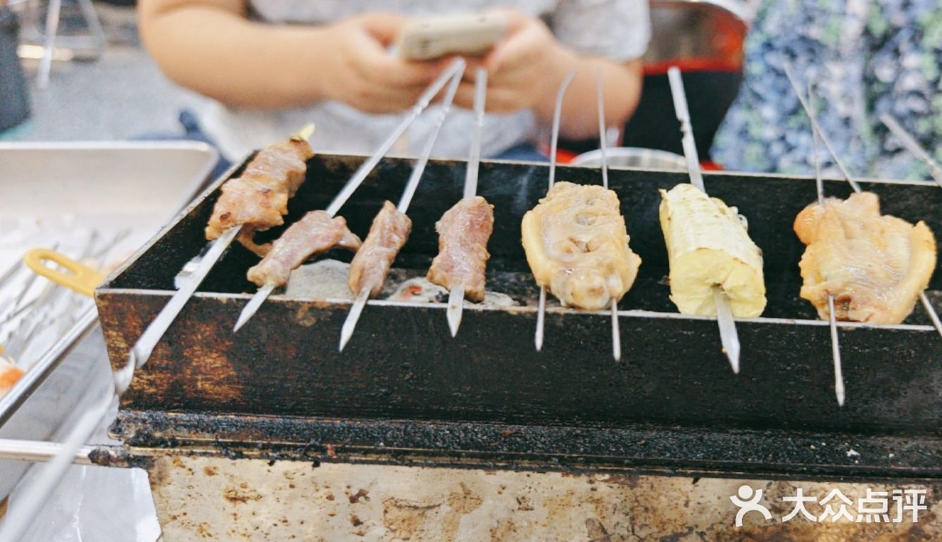 烤肉串的诱惑味道