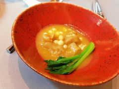 秘烧鸡头米花胶配粽香米饭-虹御轩·传承江浙菜(虹桥店)