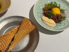 牛肉塔塔配蛋筒-壹口echo