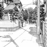 钢笔画临摹图片：一组场景钢笔画[礼花][礼花]