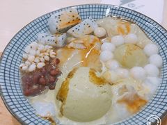 抹茶白玉赤豆碗-半饱日式甜品(ifs国际金融店)