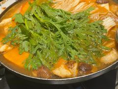 韩式肥牛蘑菇大酱火锅-青松馆韩国料理(香港中路佳世客店)