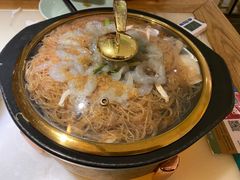 金银蒜蒸三宝粉丝虾-绿茶餐厅(西单老佛爷店)