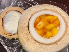 招牌青椰子冻加芒果-广德记·椰子冻手制甜品(福田总店)