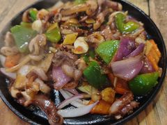 铁板鱿鱼须-利杨记·本味轩粥坊·烧烤(宝体店)