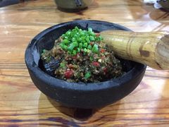 手擂茄子-六合居·明厨亮灶餐厅(成双大道店)
