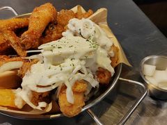 炸鸡一半一半-富乐满韩国正宗炸鸡韩国料理(虹泉路店)