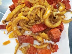 脆椒辣鱿鱼-兴国苑酒店