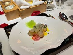 香煎扇贝佐咖喱白花菜泥-王品牛排(珠海富华里店)