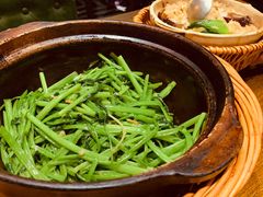 啫啫虾酱空心菜-熠盛粤味(永康路店)