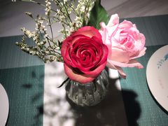 餐具摆设-蜜桃花开·中西融合菜E&W(南长街店)