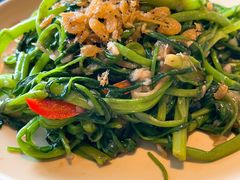 甜虾炒通菜-CHINCHIN 青青·泰国料理(万象食家店)