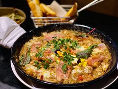 伊比利亚火腿鸡肉奶油芝士饭-C&R西班牙餐厅