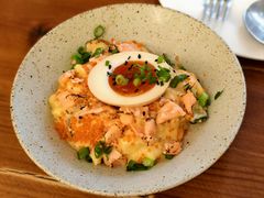 飞鱼籽炙烤三文鱼鸡蛋土豆沙拉-娜娜家•Nana’Garden (福州道店)