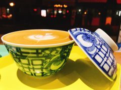 桂花盖碗咖啡-茶是一枝花泡茶店
