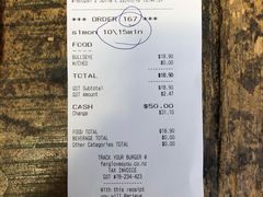 账单-Fergburger(皇后镇店)