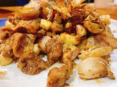 椒盐鸡胗-老姑砂锅·烧烤天津菜(体北道店)