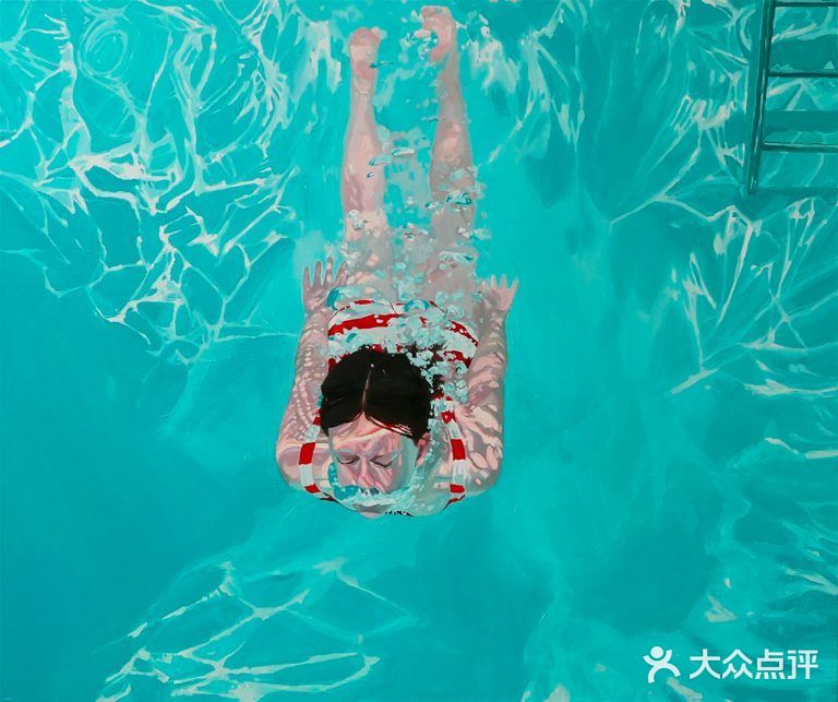 水下油画作品,感受夏天的快乐
