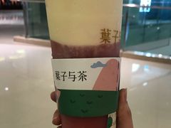 西瓜乳酪茶-叶子与茶(苏宁广场店)
