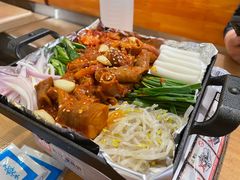 什锦铁板辣牛肠锅-WOW LUCKY创意韩料(龙阳广场店)