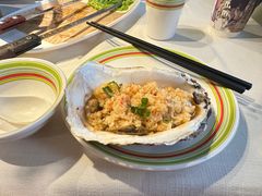 蒜茸/芝士烤生蚝&nbsp;海鲜&nbsp;烧烤-开海·红岛海鲜虾水饺(石老人店)