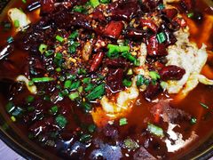 水煮肉片-洪霞餐馆