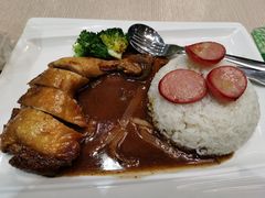 炸鸡腿香肠饭-佰搭果·广式茶餐厅(西华路店)