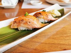 焦糖火炙三文鱼握寿司-鹤菊怀石料理(江北店)