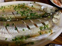 太湖清蒸白鱼-呼吸森林·生态农庄农家乐私房菜