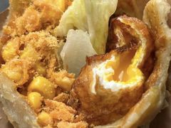-小红车炸蛋葱油饼