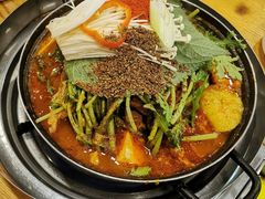 土豆排骨火锅-喇喇排骨火锅·传统韩式脊骨汤(望京西园总店)