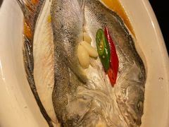 葱椒鲈鱼-绿茶餐厅(西单老佛爷店)