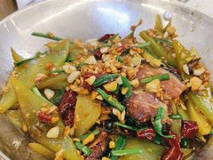 干锅莴笋腊肉-胖东瓜·浏阳菜馆(火车站店)