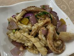 姜葱炒鲜鱿鱼-黄海湾海鲜坊(台山铜鼓店)