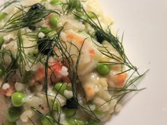 帝王蟹蟹肉烩饭配甜豆和莳萝-Jean Georges