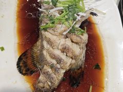 清蒸石斑鱼-巧克力渔家.小船海鲜胶东菜(万平口店)