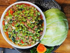 罗勒叶牛肉碎-象神泰国菜