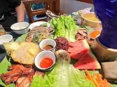 傣味手抓饭-傣庄园-正宗傣味餐厅·孔雀宴·手抓饭(告庄星光夜市店)