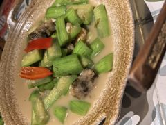 家烧蛏子丝瓜-十面欢腾·海鲜面·台式Bistro(长乐路店)