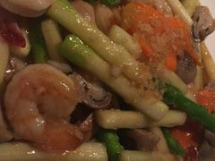 芦笋炒大虾-食肆&Fourteen(武林夜市店)