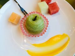 苹果酥配水果-锦江宾馆-花园餐厅