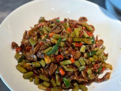自制酸豆角炒鸡胗-湘轩·土菜研究院(光大店)