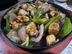 铁板竹肠-鸿渡渔庄·特色鸭咀鱼