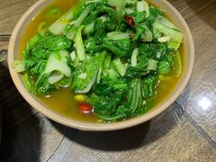 炝拌丝瓜尖-灶东家民间菜(回兴店)