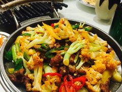 干锅有机菜花-巴依老爷新疆美食(清华东门店)