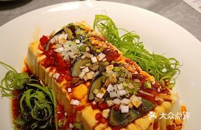 Tofu with Egg Strips