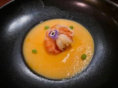 花雕蒸牡丹虾球-王府井文华东方酒店-紫膳餐厅