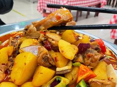 新疆大盘鸡-中国兰州牛肉拉面(白各庄店)
