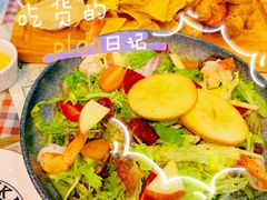 烤苹果大虾沙拉-鼓楼吃面·肉啃肉(南锣鼓巷店)